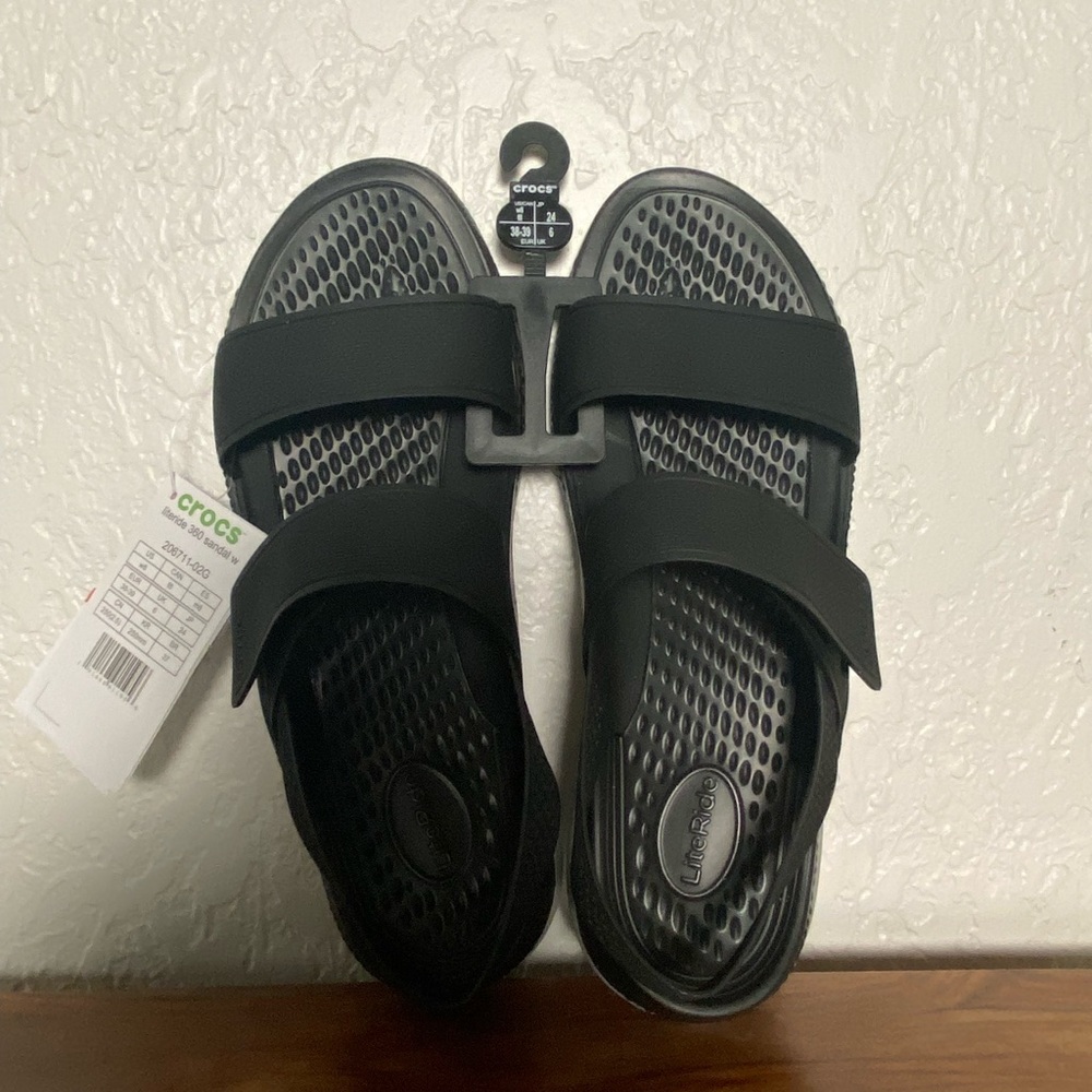 LiteRide CROCS Black Slide Sandals